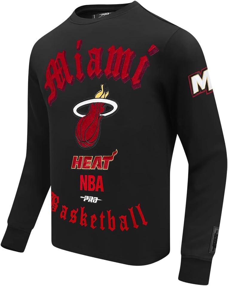 imagePro Standard Mens NBA Old English Crewneck SweatshirtBlack