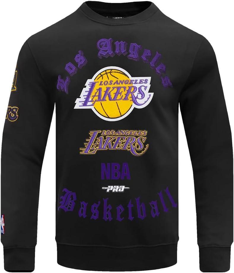 imagePro Standard Mens NBA Old English Crewneck SweatshirtBlack
