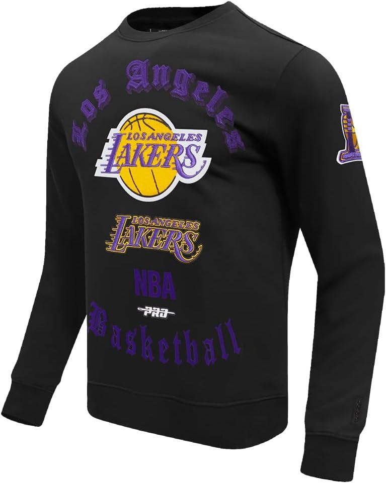 imagePro Standard Mens NBA Old English Crewneck SweatshirtBlack