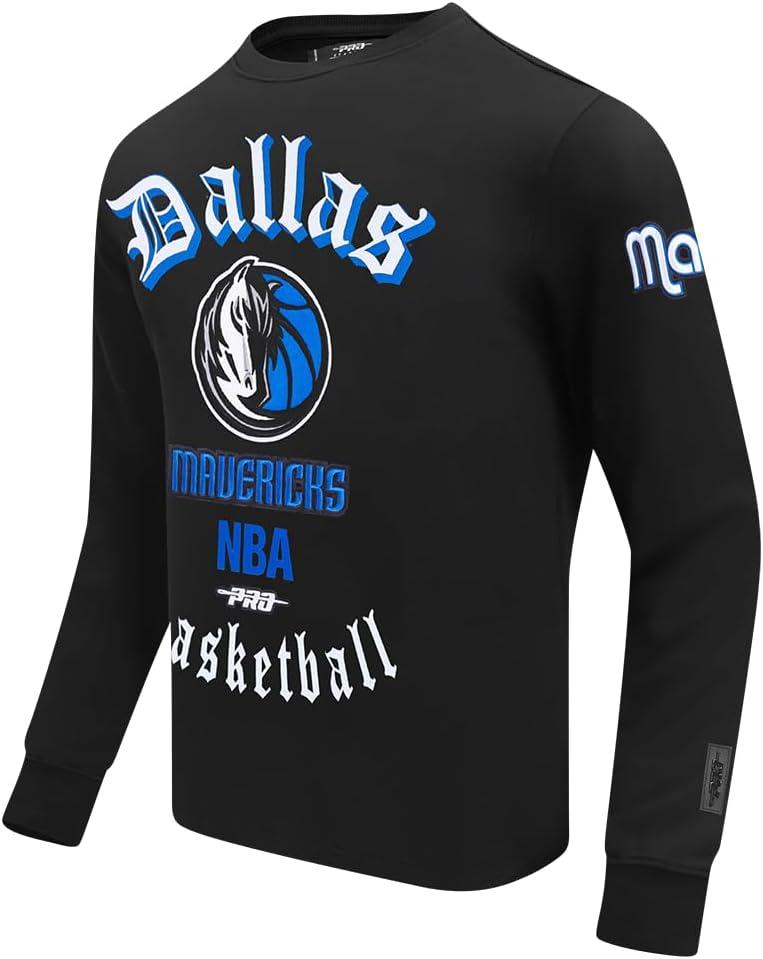 imagePro Standard Mens NBA Old English Crewneck SweatshirtBlack