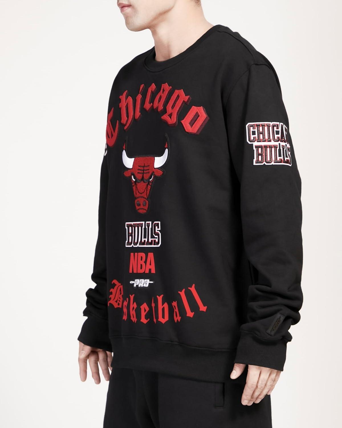 imagePro Standard Mens NBA Old English Crewneck SweatshirtBlack