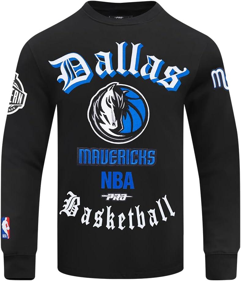 imagePro Standard Mens NBA Old English Crewneck SweatshirtBlack