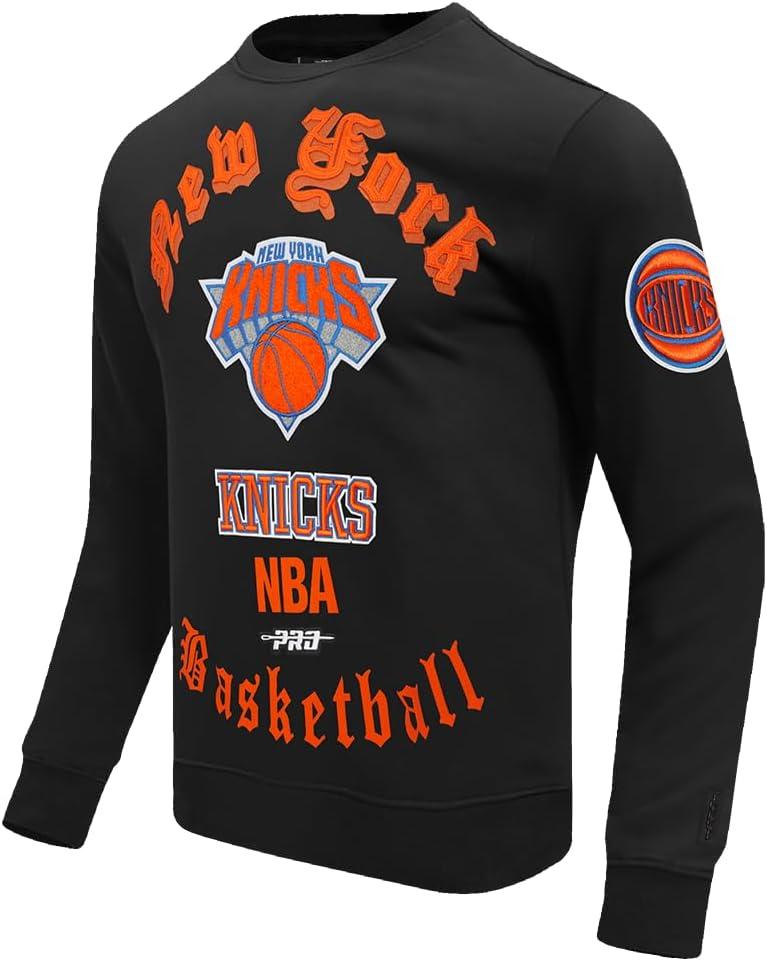 imagePro Standard Mens NBA Old English Crewneck SweatshirtBlack