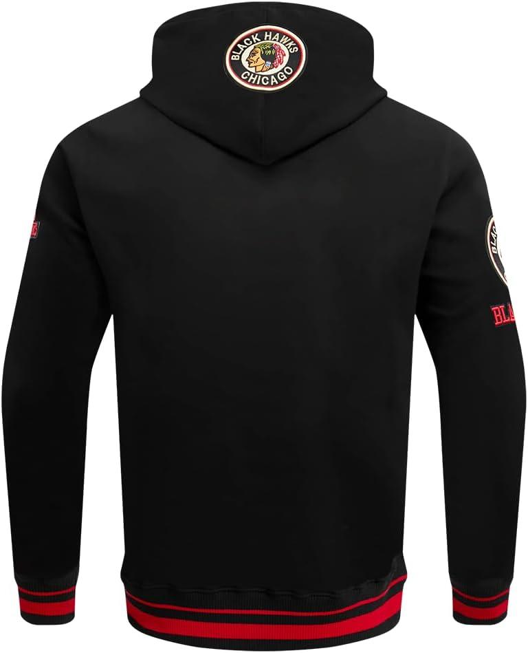 imagePro Standard Mens NBA Old English Crewneck SweatshirtBlackRedBlack