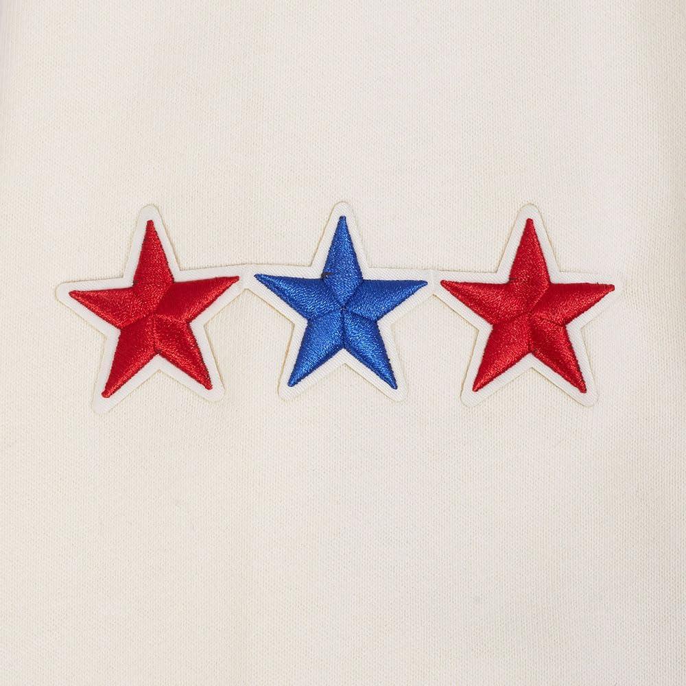 imagePro Standard Mens NBA Old English Crewneck SweatshirtEggshell Midnight Navy