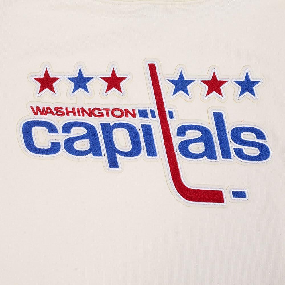 imagePro Standard Mens NBA Old English Crewneck SweatshirtEggshell Midnight Navy