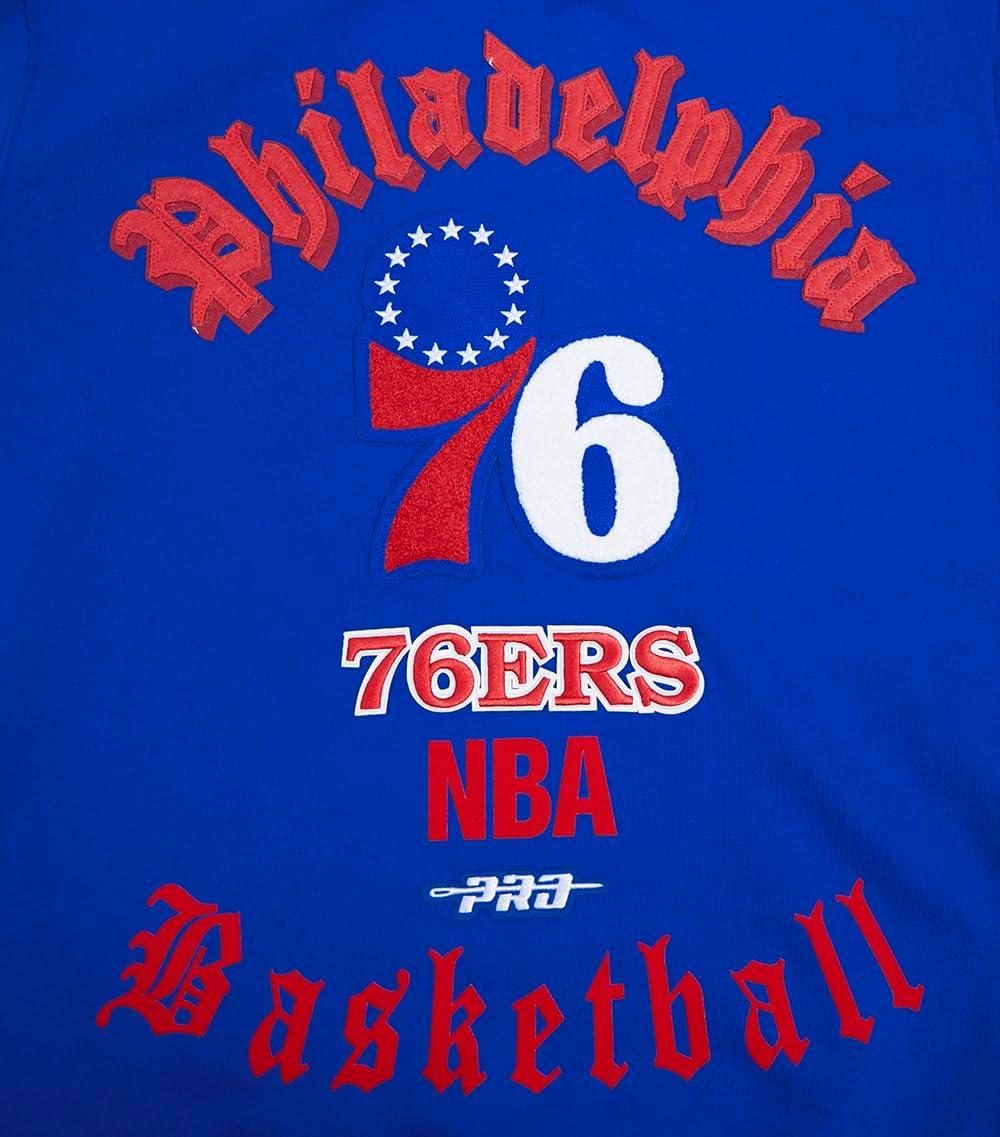 imagePro Standard Mens NBA Old English Crewneck SweatshirtRoyal Blue