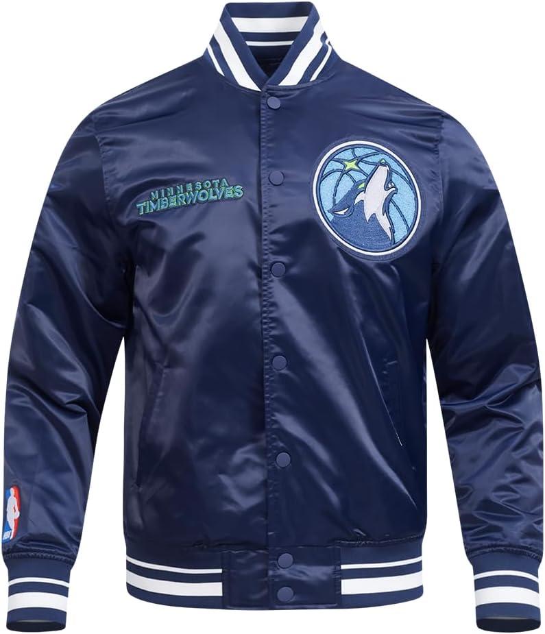 imagePro Standard Mens NBA Retro Classics Satin JacketMidnight Navy