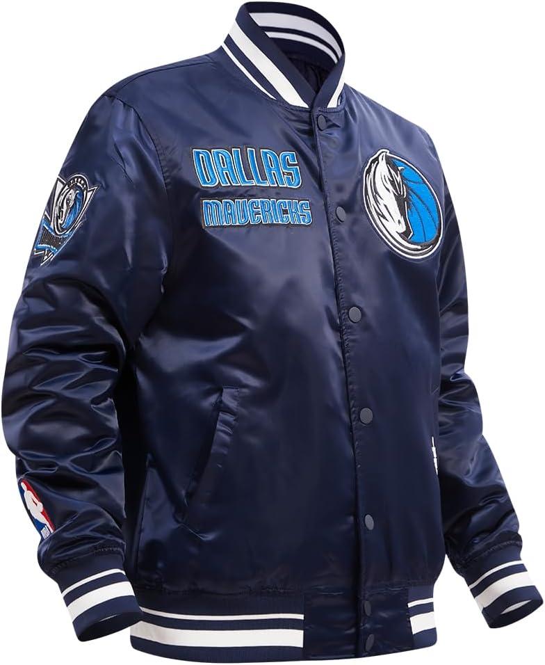 imagePro Standard Mens NBA Retro Classics Satin JacketMidnight Navy