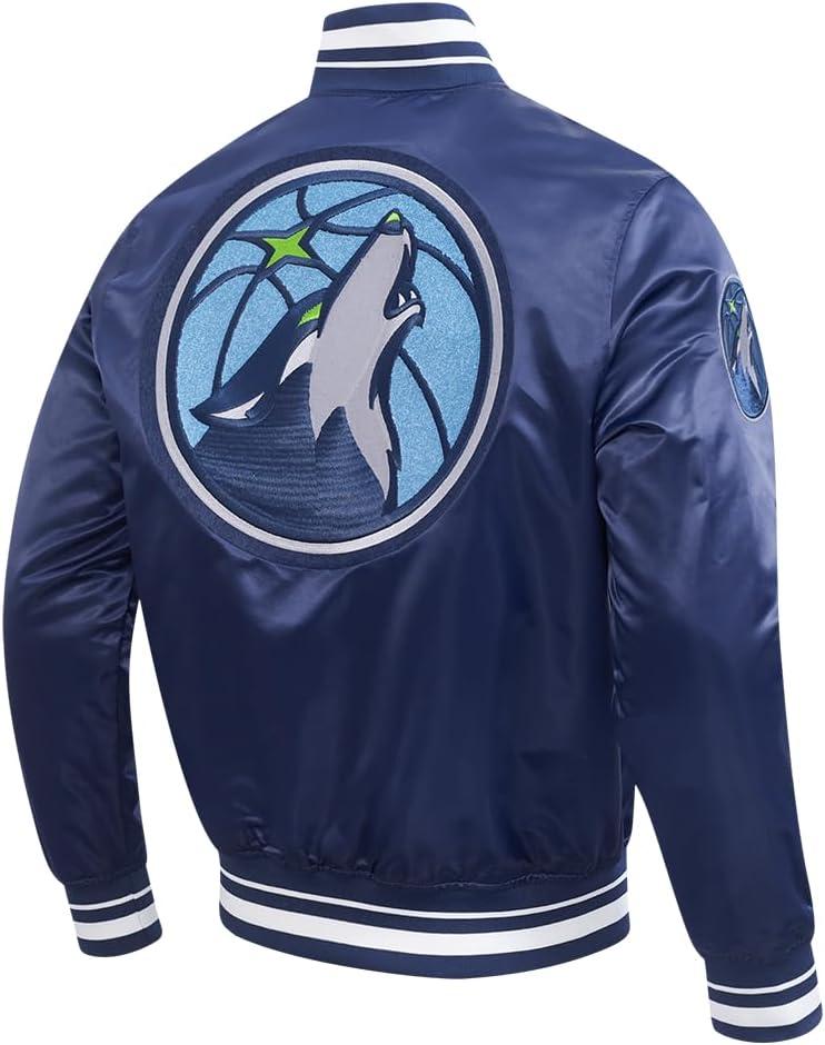 imagePro Standard Mens NBA Retro Classics Satin JacketMidnight Navy