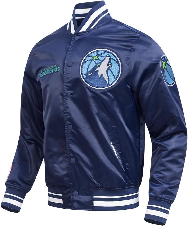 imagePro Standard Mens NBA Retro Classics Satin JacketMidnight Navy