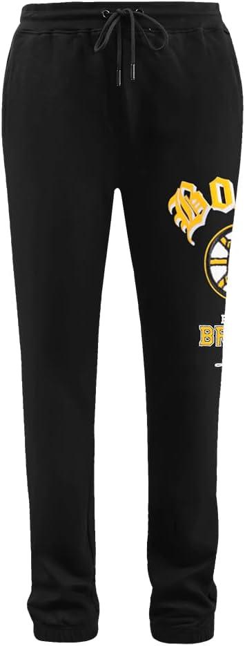 imagePro Standard Mens NHL Old English Rib SweatpantBlack