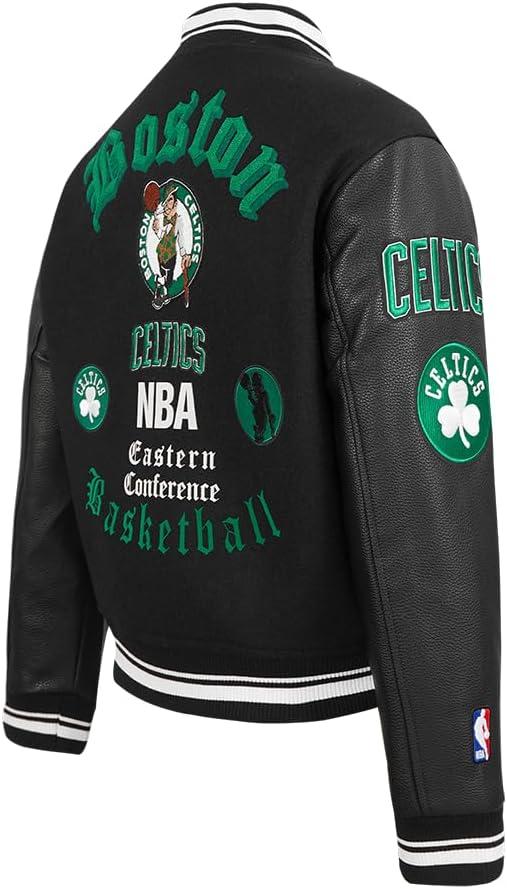 imagePro Standard Womens NBA Old English Varsity JacketBlack