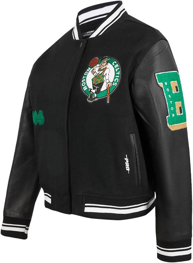 imagePro Standard Womens NBA Old English Varsity JacketBlack