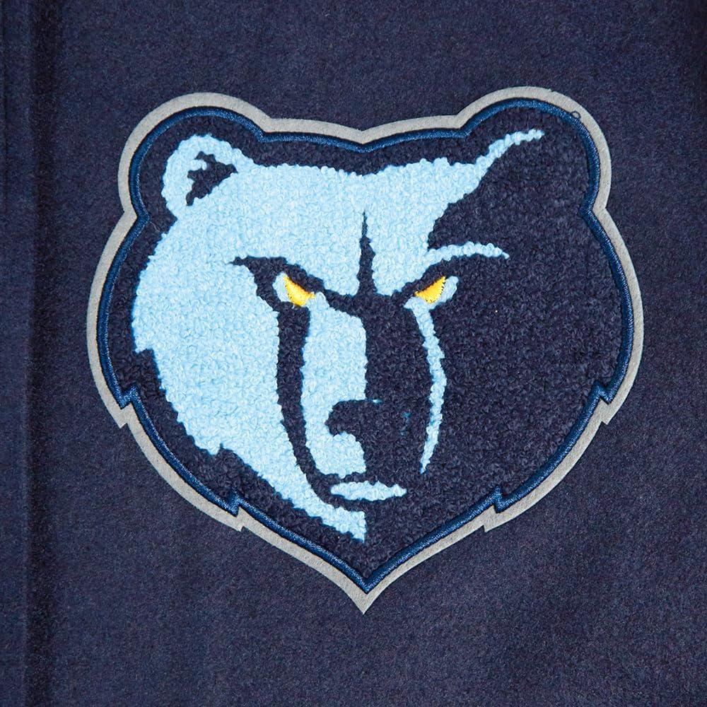 imagePro Standard Womens NBA Old English Varsity JacketMidnight NavyWhite