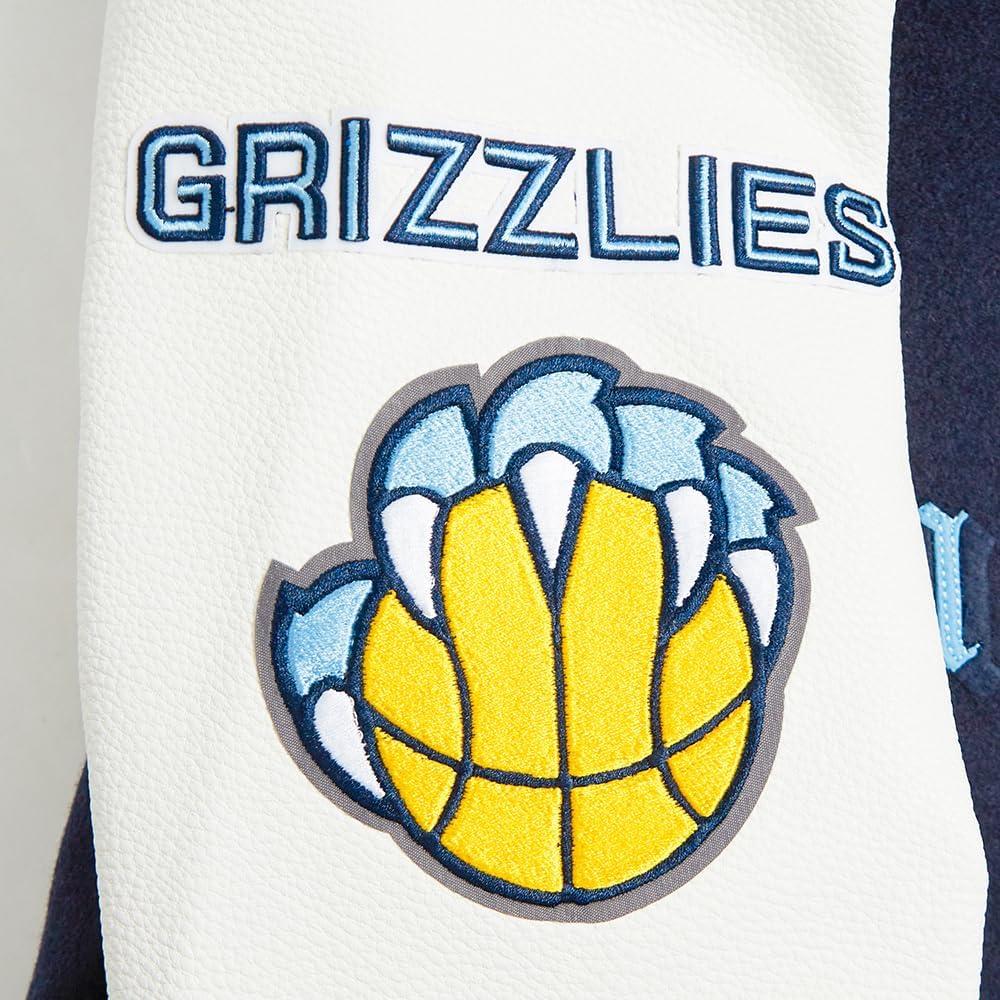 imagePro Standard Womens NBA Old English Varsity JacketMidnight NavyWhite