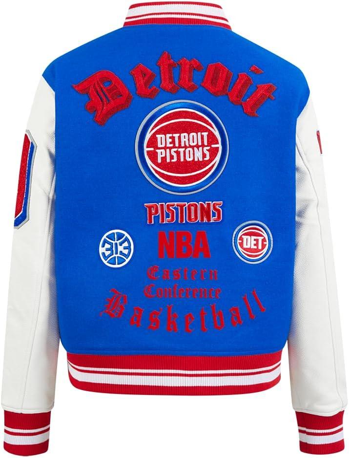 imagePro Standard Womens NBA Old English Varsity JacketRoyal BlueRed