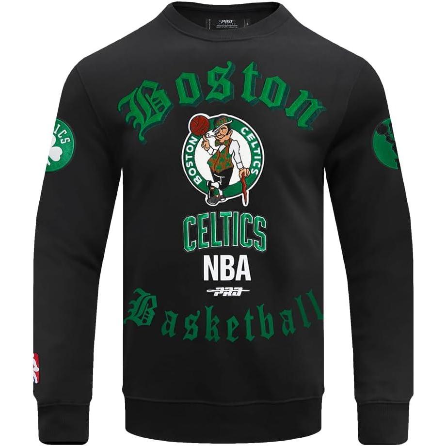 imagePro Standard Mens NBA Old English Crewneck SweatshirtBlack