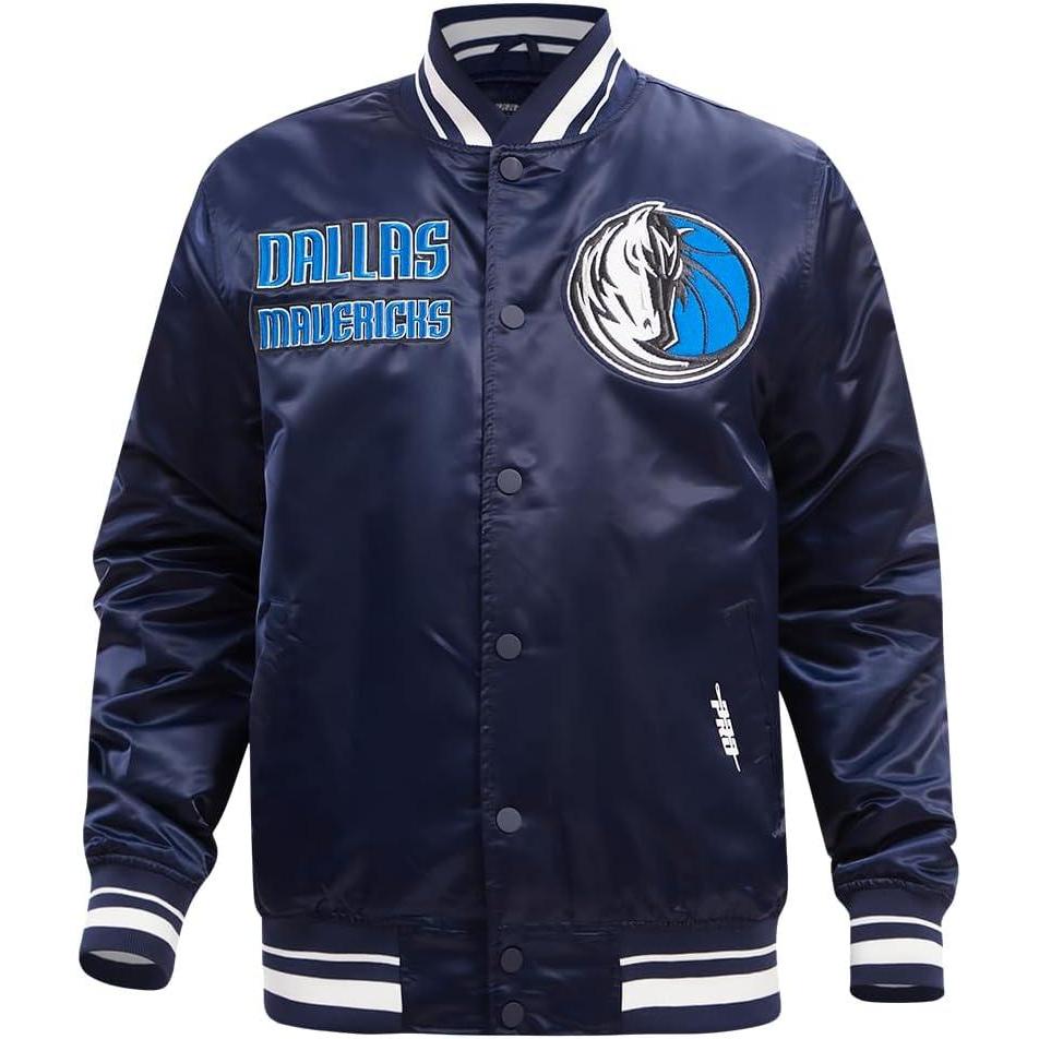 imagePro Standard Mens NBA Retro Classics Satin JacketMidnight Navy
