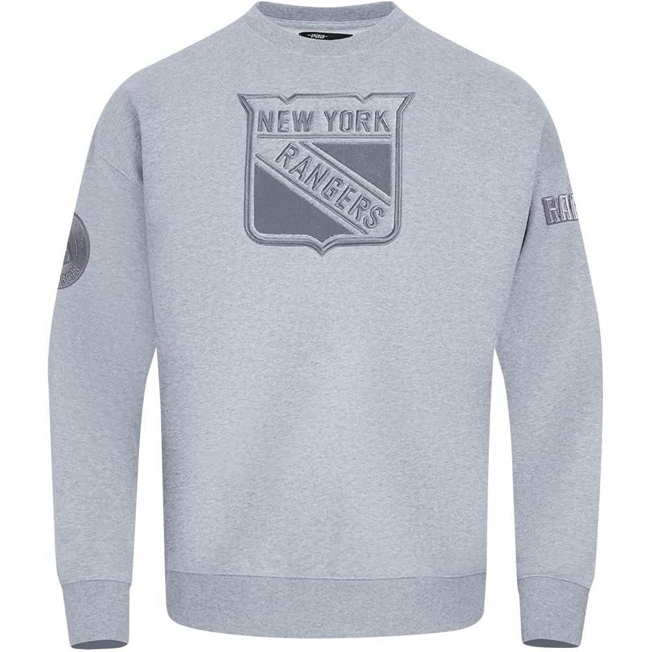 imagePro Standard Mens NHL Neutral Fleece Crewneck SweatshirtDark Heather Gray
