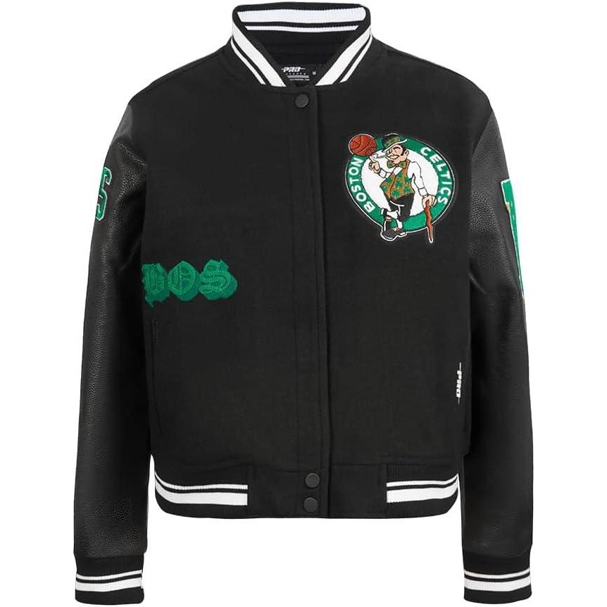 imagePro Standard Womens NBA Old English Varsity JacketBlack