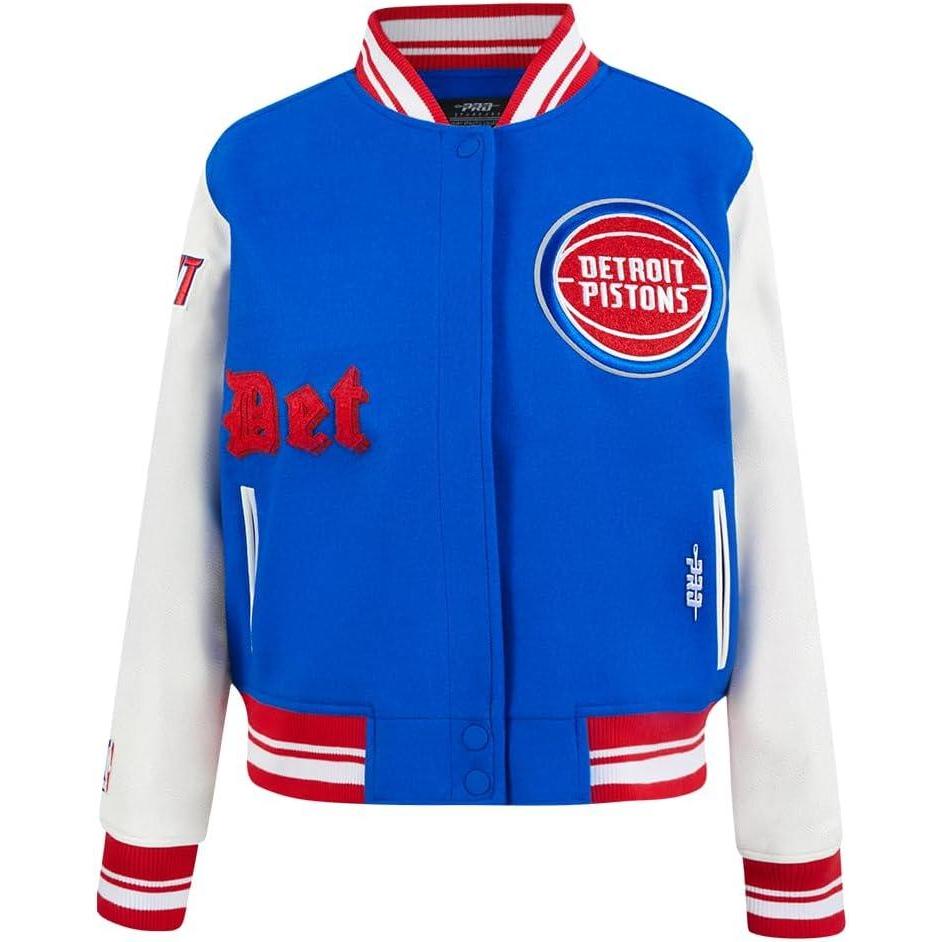 imagePro Standard Womens NBA Old English Varsity JacketRoyal BlueRed