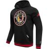 Pro Standard Mens NBA Old English Crewneck Sweatshirt(Black/Red/Black)