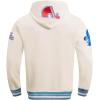 Pro Standard Mens NBA Old English Crewneck Sweatshirt(Eggshell/ University Blue)