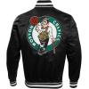 Pro Standard Mens NBA Retro Classics Satin Jacket(Black)