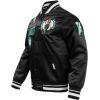 Pro Standard Mens NBA Retro Classics Satin Jacket(Black)