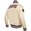 Pro Standard Mens NBA Retro Classics Satin Jacket(Eggshell/ Purple)