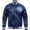 Pro Standard Mens NBA Retro Classics Satin Jacket(Midnight Navy)