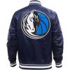 Pro Standard Mens NBA Retro Classics Satin Jacket(Midnight Navy)