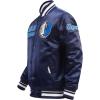 Pro Standard Mens NBA Retro Classics Satin Jacket(Midnight Navy)