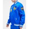 Pro Standard Mens NBA Retro Classics Satin Jacket(Royal Blue)