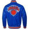 Pro Standard Mens NBA Retro Classics Satin Jacket(Royal Blue/Orange)