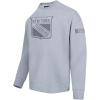 Pro Standard Mens NHL Neutral Fleece Crewneck Sweatshirt(Dark Heather Gray)