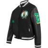 Pro Standard Womens NBA Old English Varsity Jacket(Black)
