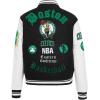 Pro Standard Womens NBA Old English Varsity Jacket(Black/White)