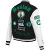 Pro Standard Womens NBA Old English Varsity Jacket(Black/White)
