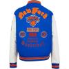 Pro Standard Womens NBA Old English Varsity Jacket(Royal/Orange/Royal)