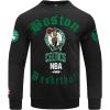 Pro Standard Mens NBA Old English Crewneck Sweatshirt(Black)