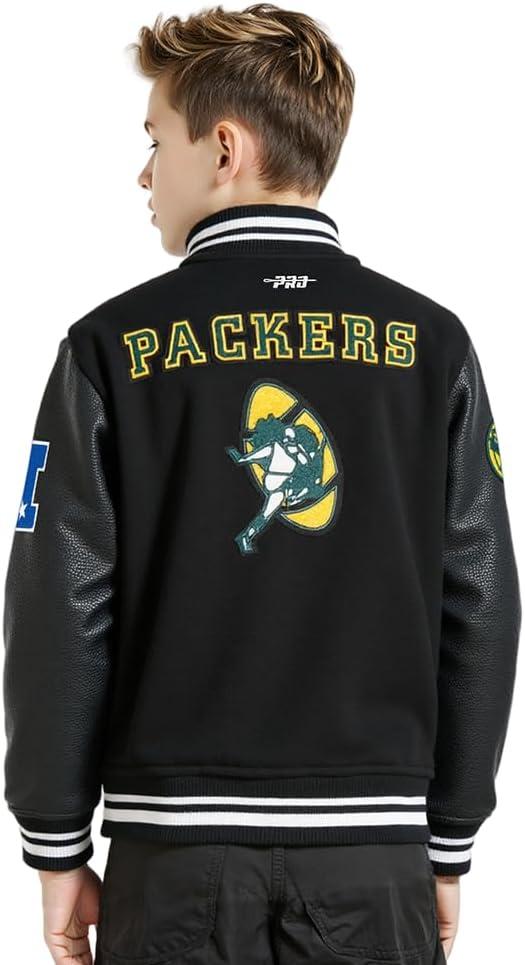 imagePro Standard Big Boys NFL Retro Classics Varsity JacketBlack