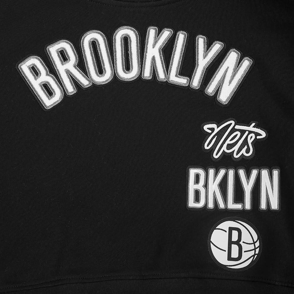 imagePro Standard Big Girls NBA Retro Classics Fleece Crewneck SweatshirtBlack