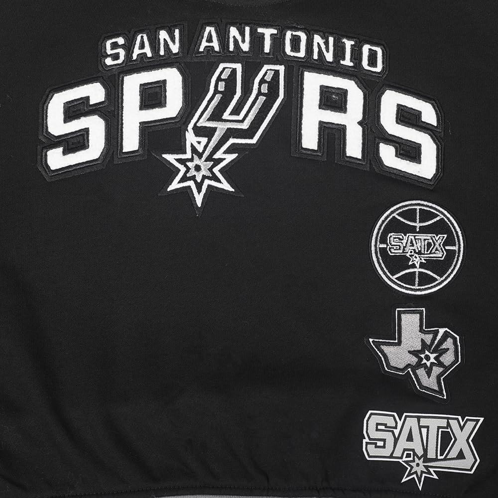 imagePro Standard Big Girls NBA Retro Classics Fleece Crewneck SweatshirtBlackGray