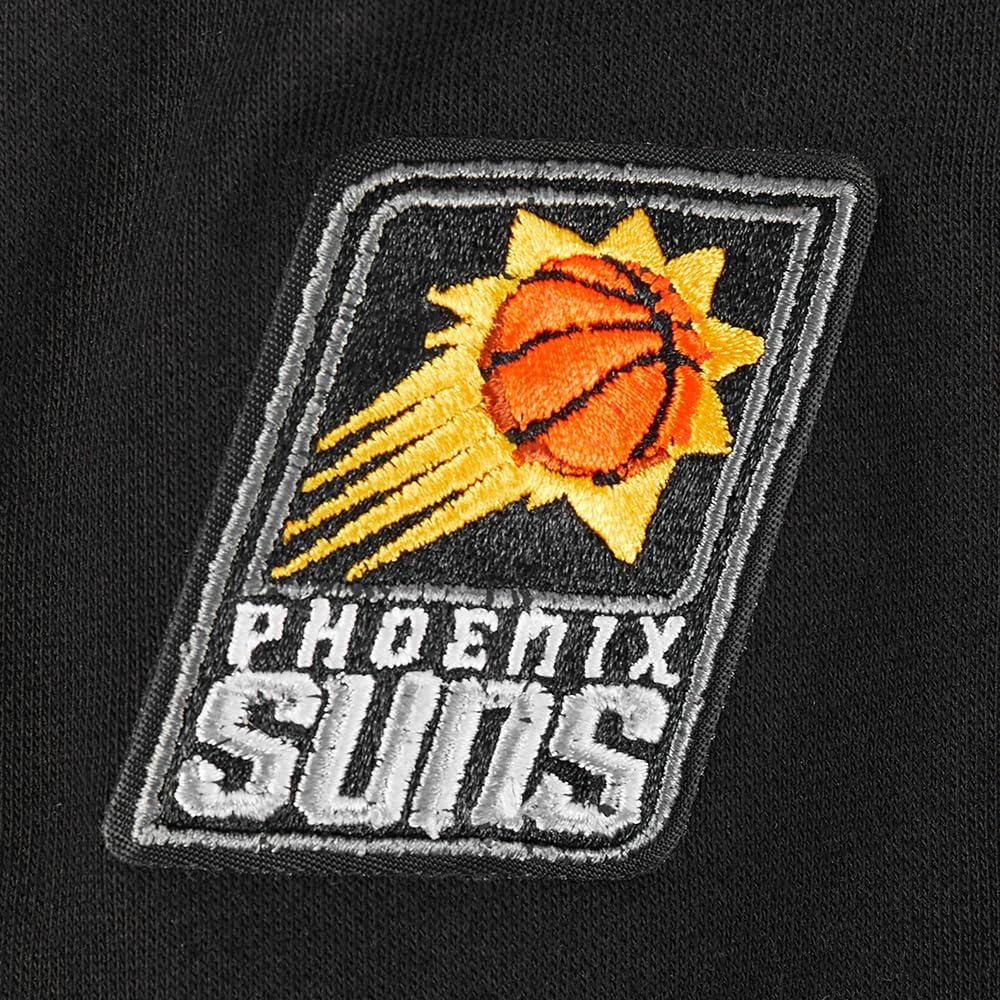 imagePro Standard Big Girls NBA Retro Classics Fleece Crewneck SweatshirtBlackOrange