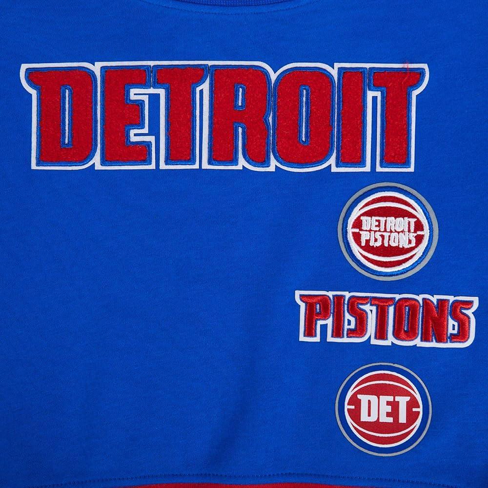 imagePro Standard Big Girls NBA Retro Classics Fleece Crewneck SweatshirtRoyal BlueRed