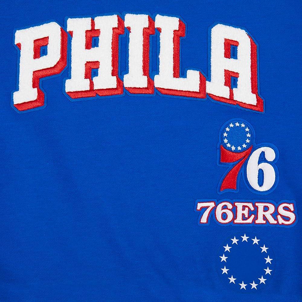 imagePro Standard Big Girls NBA Retro Classics Fleece Crewneck SweatshirtRoyal BlueRed