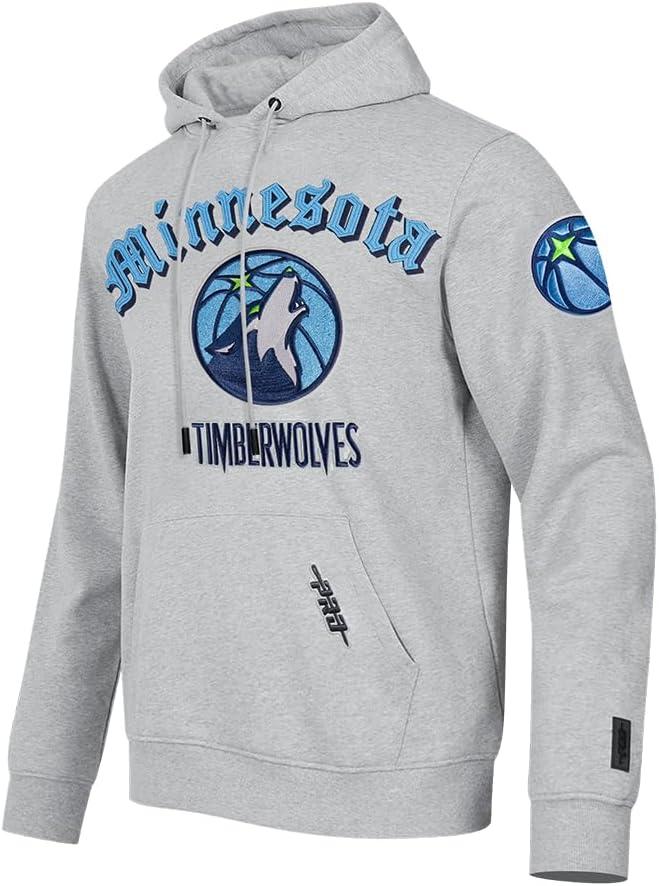 imagePro Standard Mens NBA Old English Pull Over HoodieHeather Grey