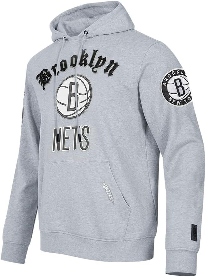 imagePro Standard Mens NBA Old English Pull Over HoodieHeather Grey